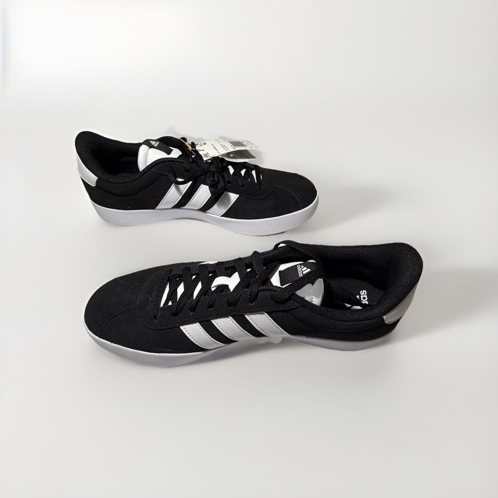 Brand New Adidas VL Court 3.0 Skate Shoes Men’s Size 13 Black White ID6278 W Box - Picture 8 of 9